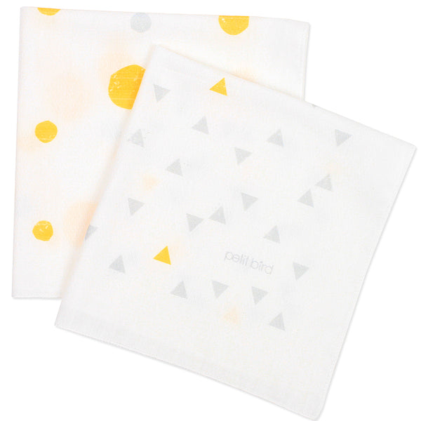 치즈쿠키 엠보거즈 손수건세트 (10장 세트) <br /> Cheese Cookies Embossed Gauze Handkerchief/10 Pcs Set