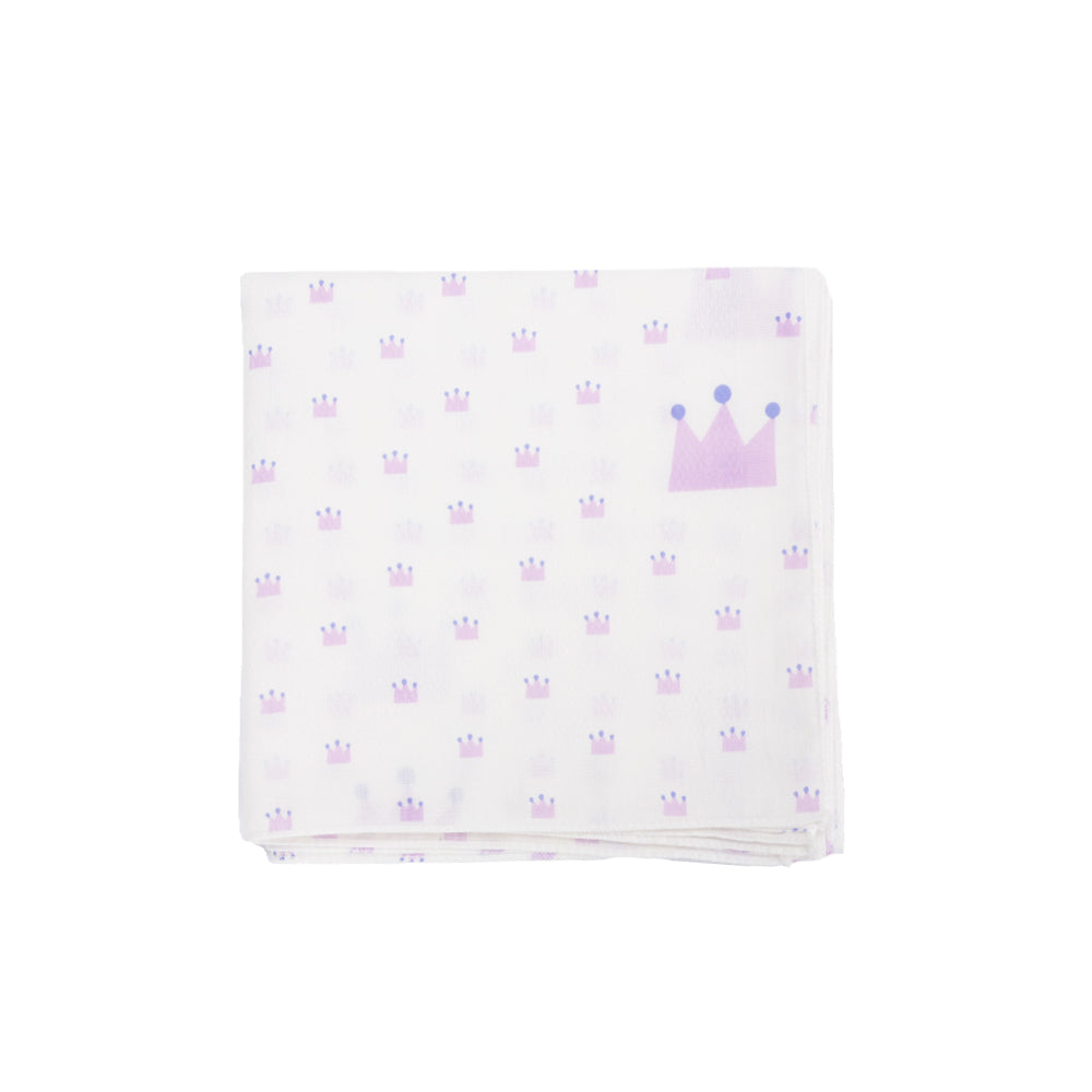 순면 100% 소프트 엠보 가제손수건 (왕관 10장 세트) <br /> Cotton Handkerchief /10 Pcs Set