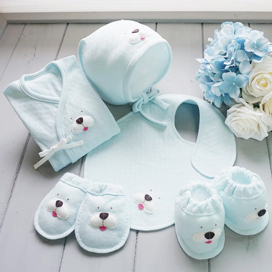 오가닉 강아지 아플리케 배냇저고리만들기 <br /> Organic Puppy Appliqué Swaddling Clothes DIY Kit